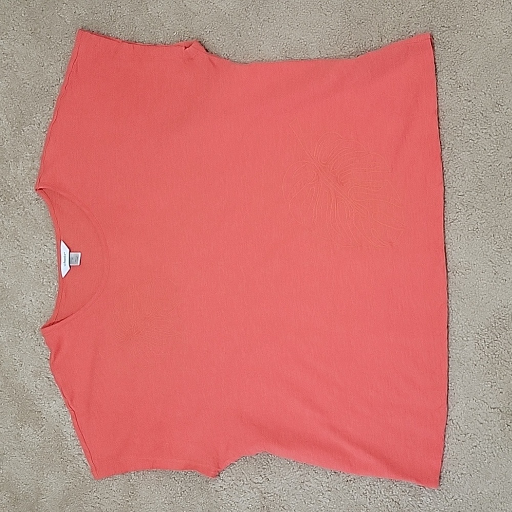 Tropical Orange CJ Banks Short Sleeve Shirt 2X
